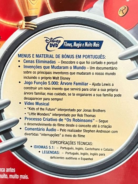 DVD Edição Especial -Os Robinsons /DVD Special Edition-The Robinsons