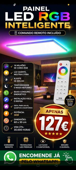 Painel Led 127€. Inteligente. Oportunidade