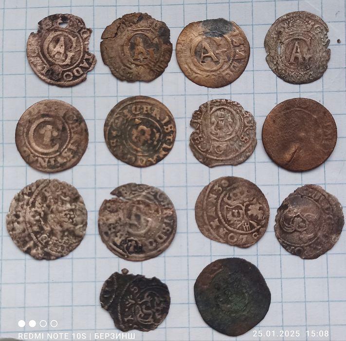 ЦІНА за ВСІ 14 солідів Швеції та Польщі 1600р. оріг 100проц