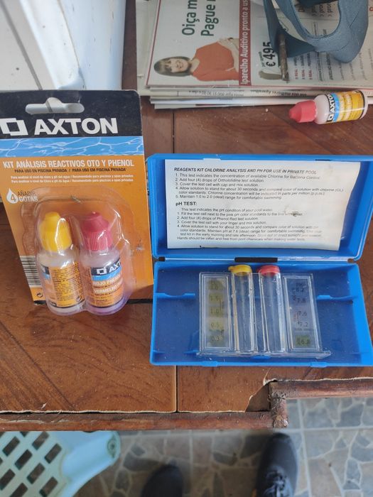 Piscina bestway 3m e vários acessórios