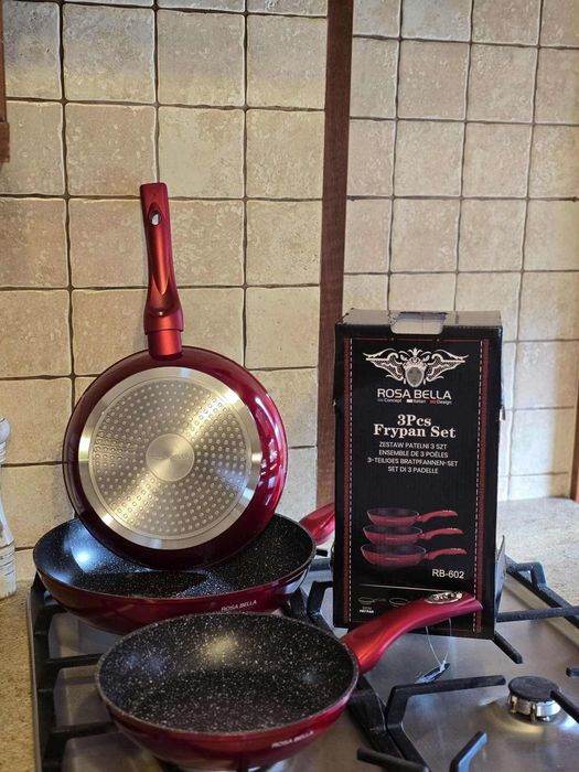 Zestaw Patelni ceramiczno Marmurowych