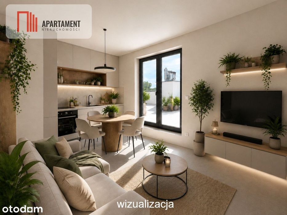 3 pokoje /taras 62 m2 /winda/bez pcc