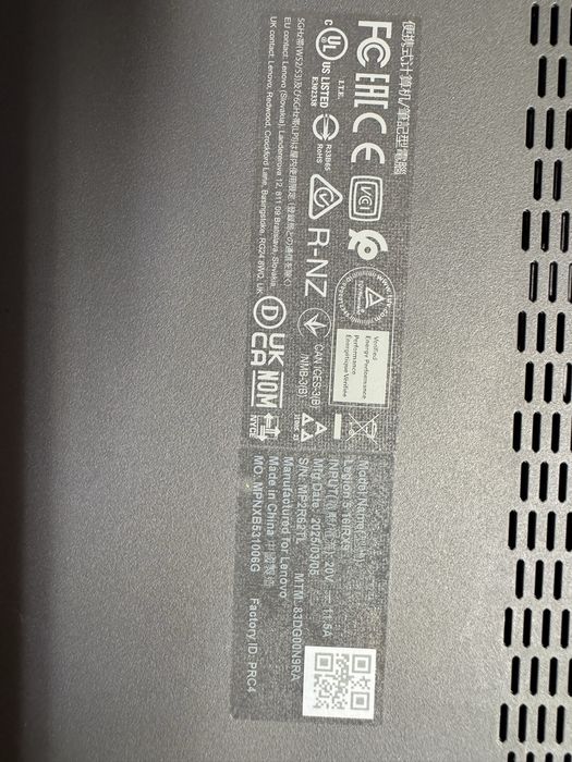 Ноубук Lenovo Legion 5 16IRX9
