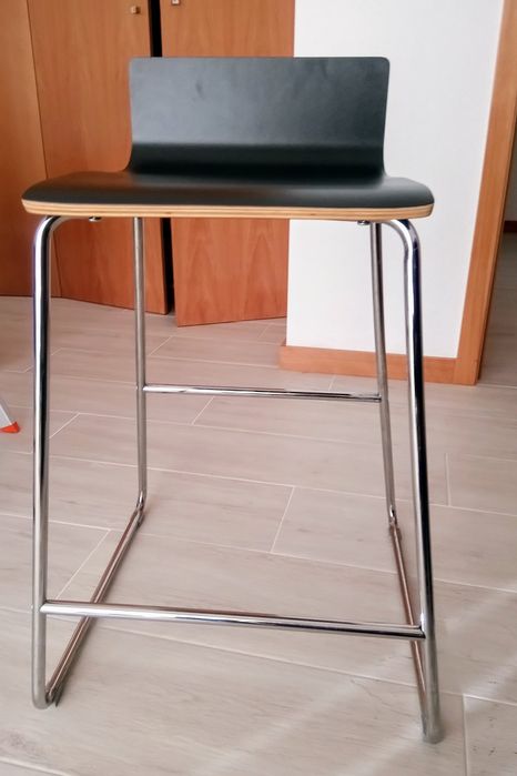 2 Bancos altos de bar cromados