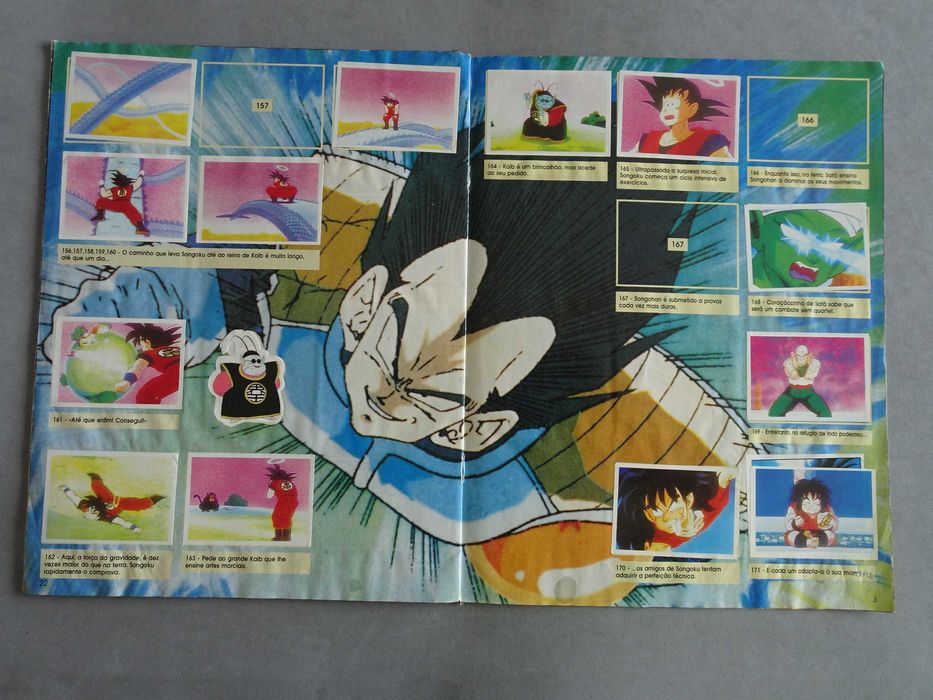 Caderneta de cromos Dragon Ball Z - Panini (Faltam 51 cromos)