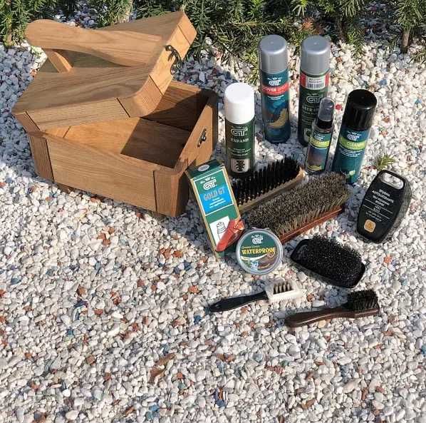 Набор по уходу за обувью "Обувной сундук" Tradigo Giovanni ITALY(7 шт)