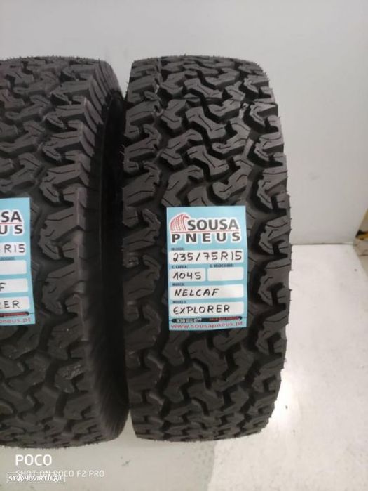 2 pneus novos 235-75r15 nelcaf - oferta dos portes