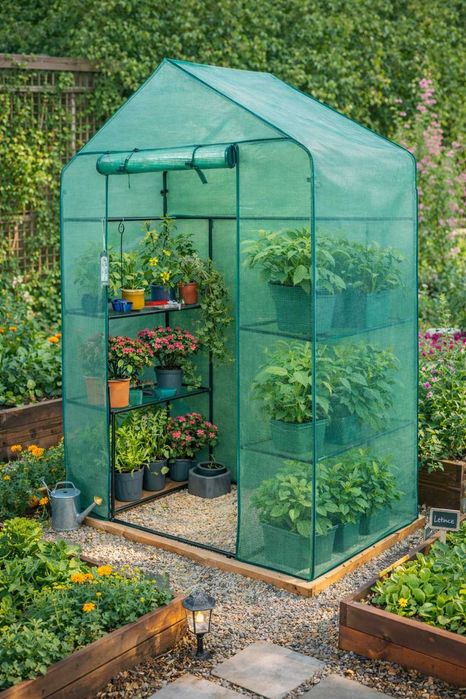 Szklarnia Balkonowa Rozsadnik 140x73x200cm Tunel Foliowy Folia Duża