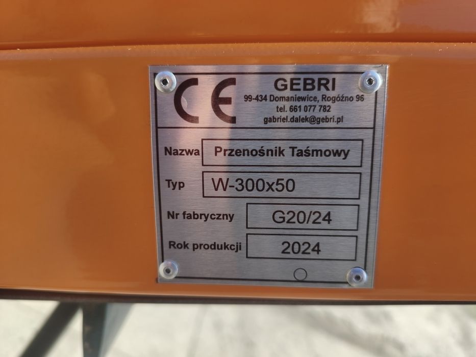 Przenośnik taśmowy 3 metry