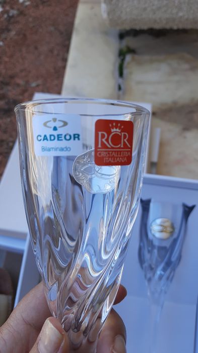 Flutes vidro bodas de ouro