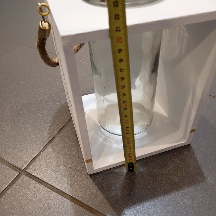 Lampion marynarski z kotwica na latarenka