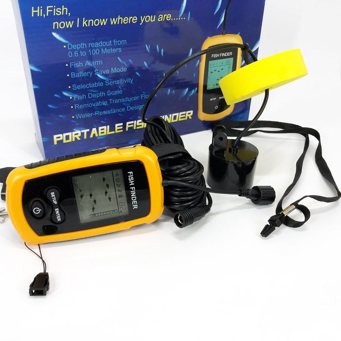 Ехолот портативний Fish Finder до 100м портативний сонар універсальний