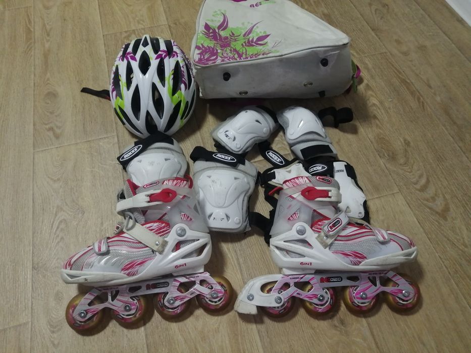 Ролики, защита и рюкзак
