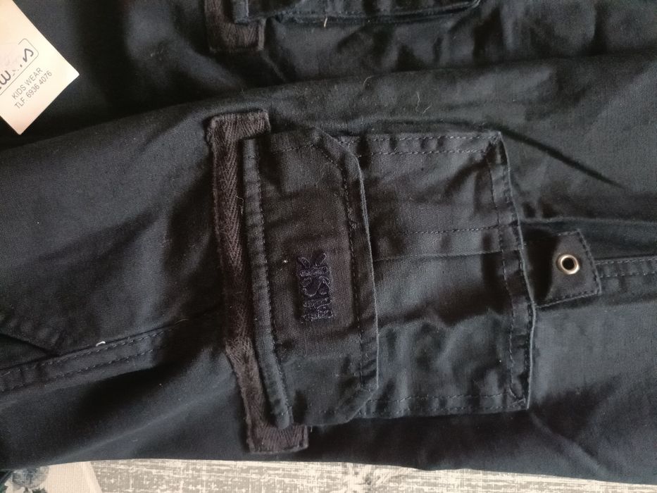 Spodnie cargo, bojówki chłopięce rozmiar 110
