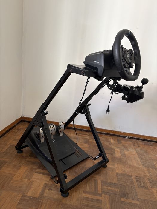 Volante Logitech G923 + H-Shifter + Estrutura Sim Racing PS/PC