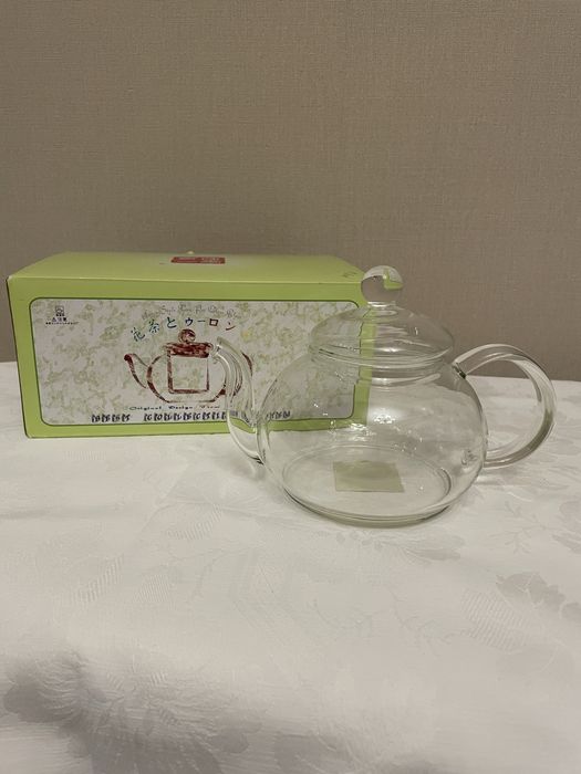 Термостойкий стеклянный чайник