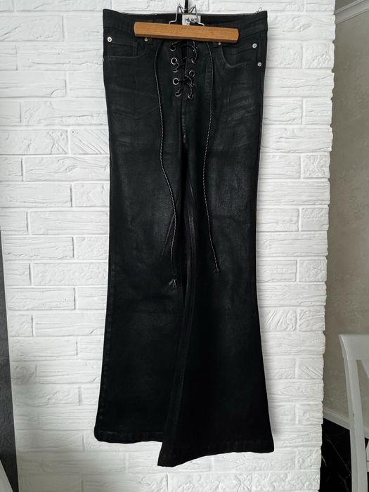 Джинсы клеш восковые от нн бренда