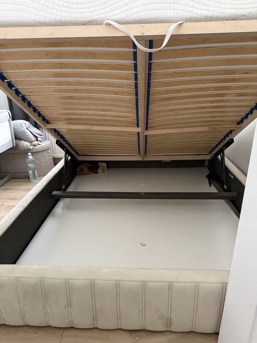 Łóżko z pojemnikiem 160x200 - Agata meble „maggie full” okazja