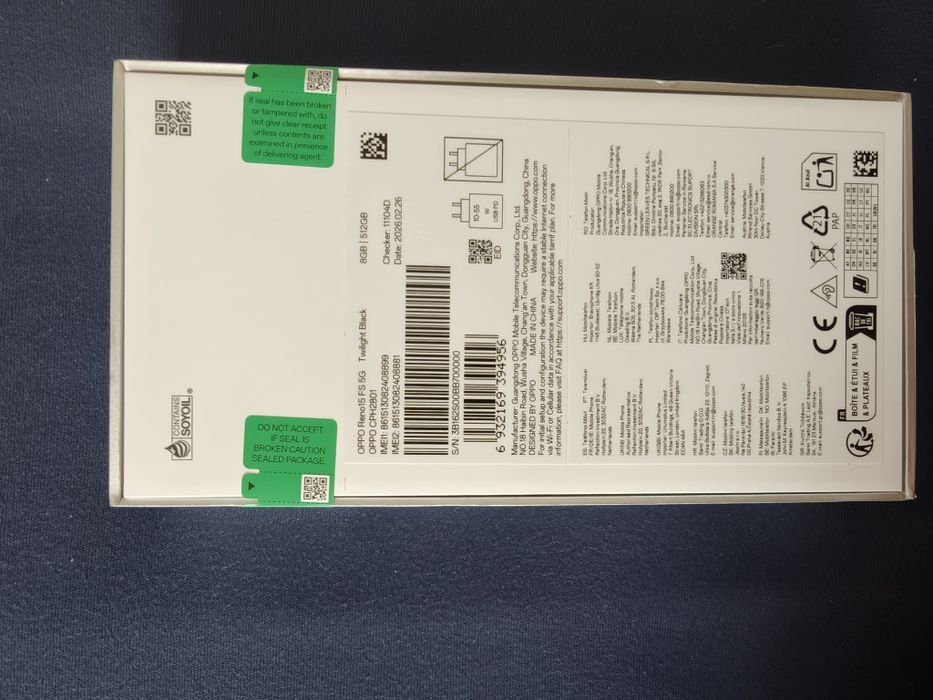 Oppo Reno15 FS 5g
