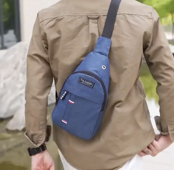 Pochete Masculina à Prova d’Água Grande Capacidade e Design Moderno