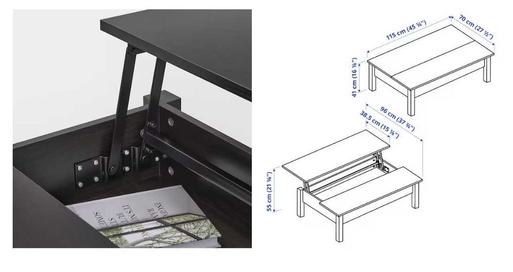Mesa de centro pret-cast IKEA TRULSTORP 115x70 cm