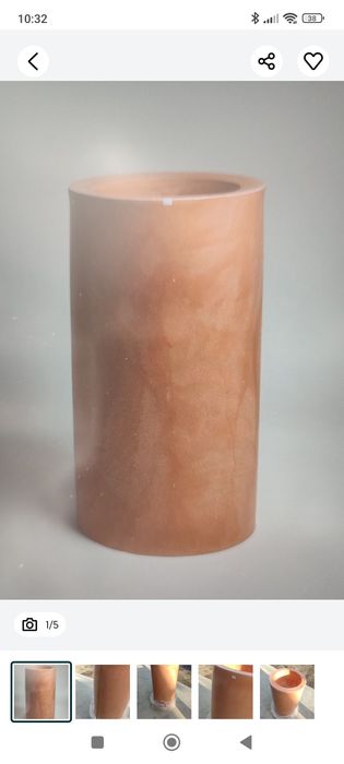 Donica cylindryczna Tilla 90 cm w kolorze imitującym terakotę