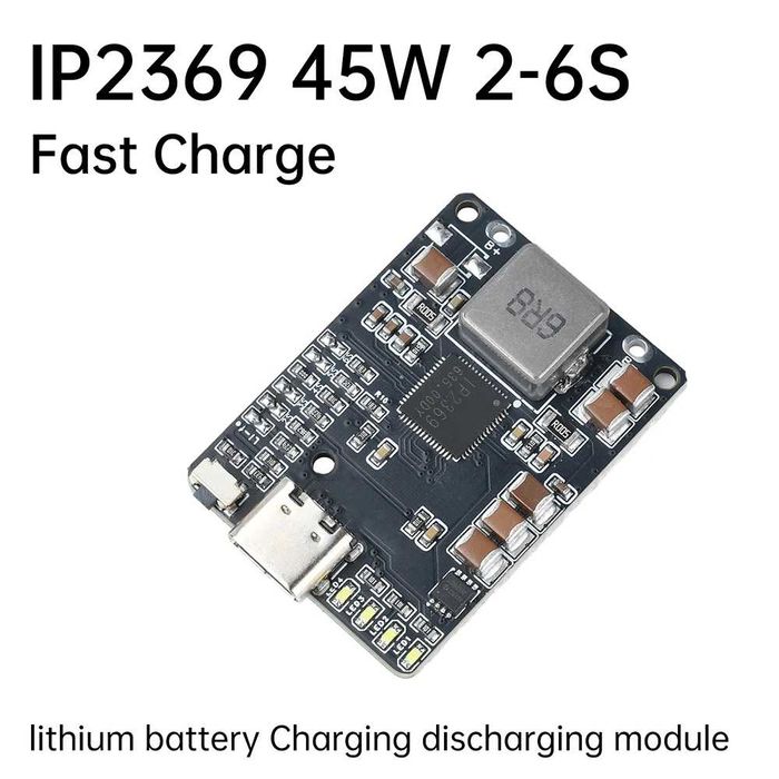 IP2369 45W модуль 2-6s LiIon або LiFePo4 акумуляторів