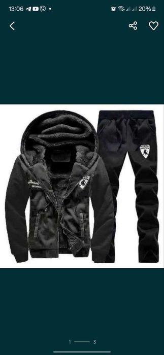 Мужской теплый спортивный костюм