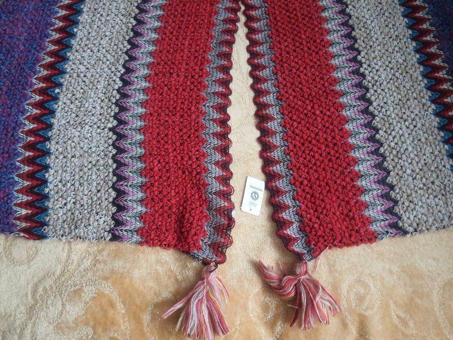 Ponczo damskie multikolor