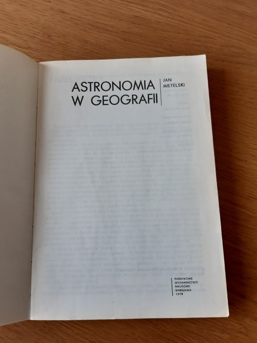 Astronomia w geografii Mietelski 1979
