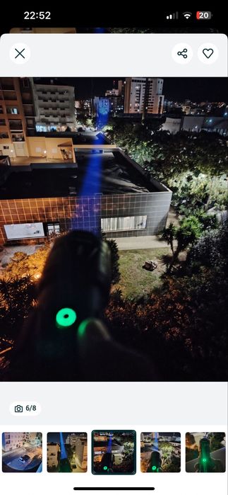 Lanterna zoom 3km potencia maxima