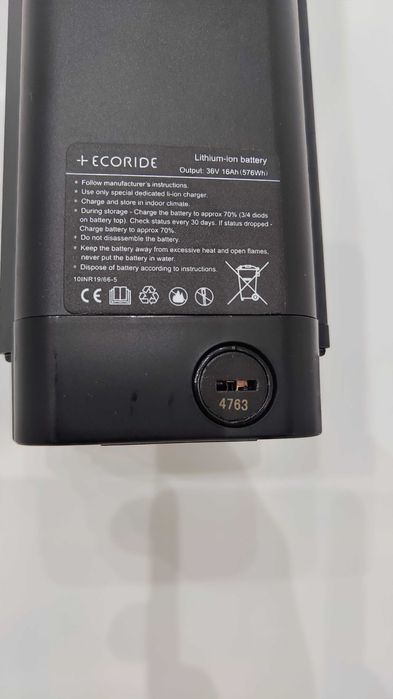 Bateria akumulator rowerowy Ecoride Powerpack 576 NOWY