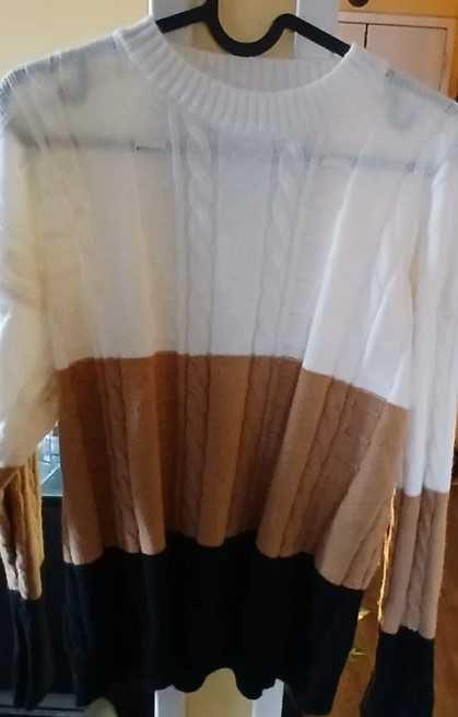 Camisola nova branca e creme