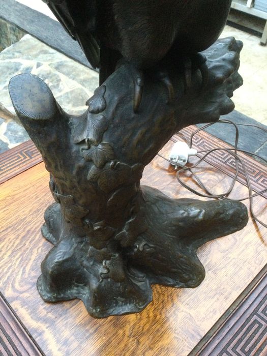 Escultura Chinesa Mocho Bronze séc XIX China 62 cm 16 kg