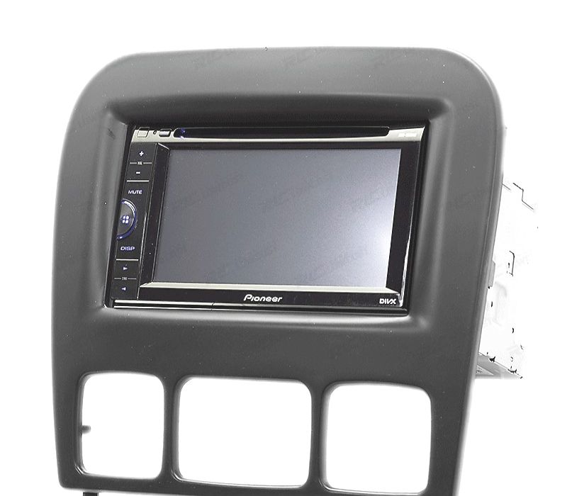 MOLDURA ADAPTADOR PRETO PARA RADIO 2-DIN MERCEDES CLASE S W220