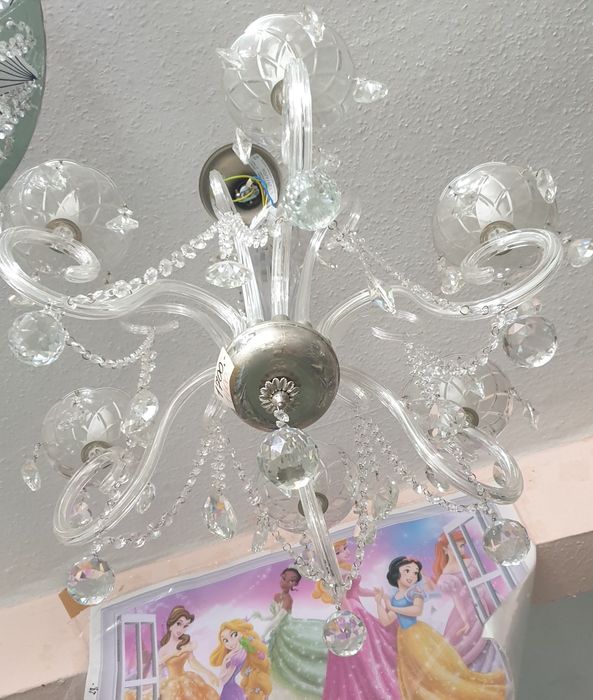 Żyrandol kryształowy 6 ramienny