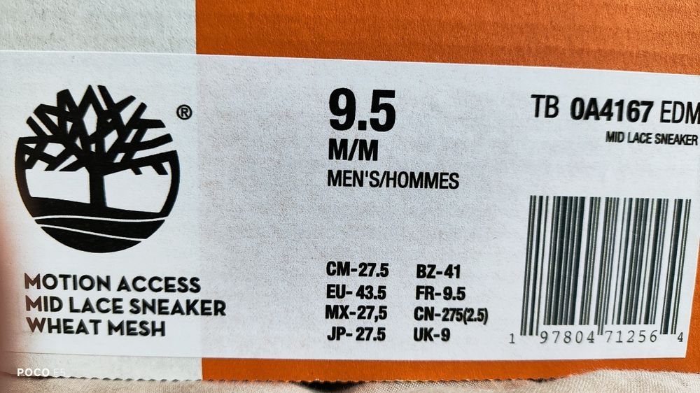 Timberland Motion Access czarne rude sneakersy rozm 43,5