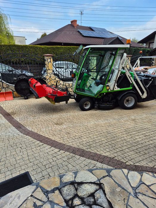 Etesia 124D kabina pług zamiatarka