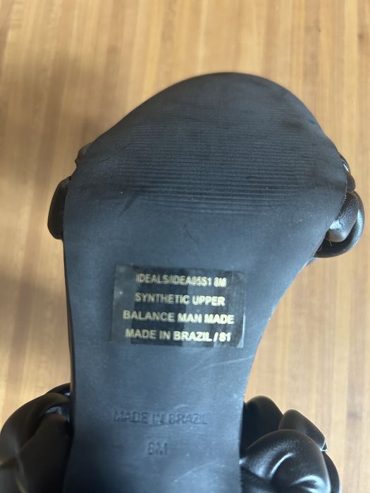 Босоножки шлепки черные летние