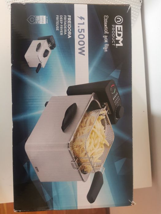 Fritadeira EDM 1,5L Como Nova (com caixa)