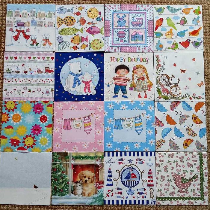 Serwetki do decoupage - wzory dziecięce