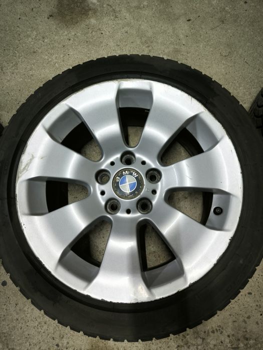 Felgi BMW 17 5x120 opony zimowe styling 158 BMW E90 E91