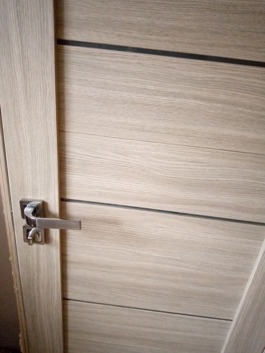 Двери межкомнатные в сборе Leador Neаpol. Светло-серый дуб. 75х206 см