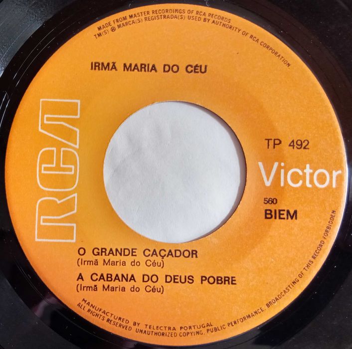 Irmã Maria do Céu	- - - - -	A Voz Que Vem do Convento	- - - - -	EP
