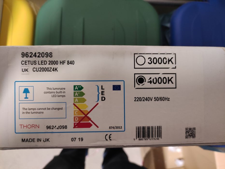 Lampa Thorn Cetus LED do zabudowy downlight sufit podwieszany