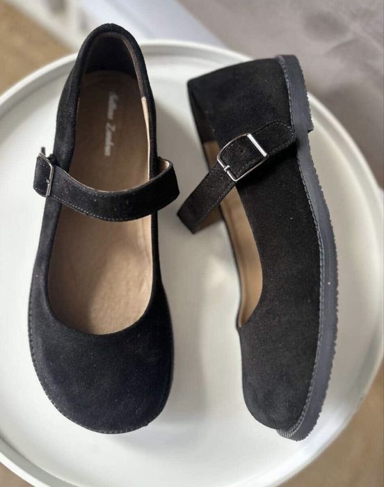 Балетки, туфлі замша