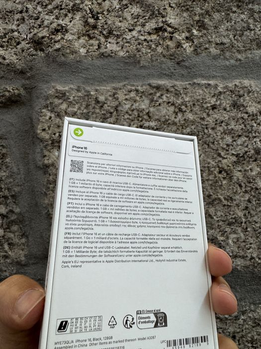 iPhone 16 128Gb -> Novo / Selado