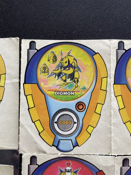 Digimon 02 digivice stickers Vidal