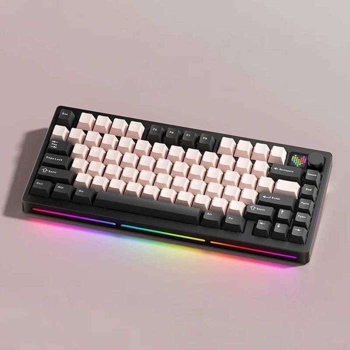 PMO P75 Black Pink Бездротова механічна клавіатура