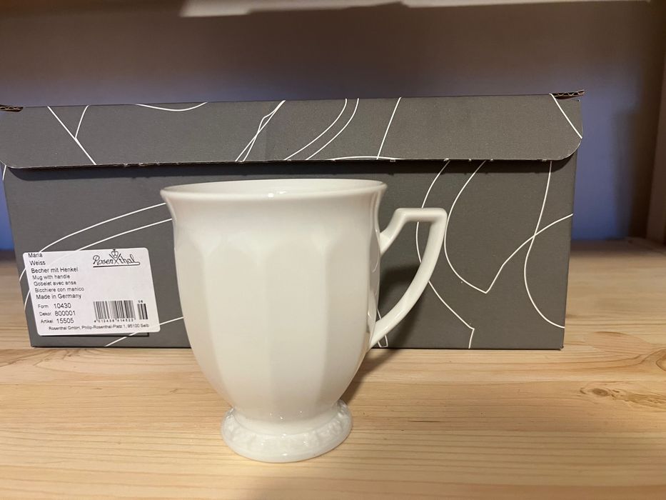 Kubki Rosenthal Biała Maria małe